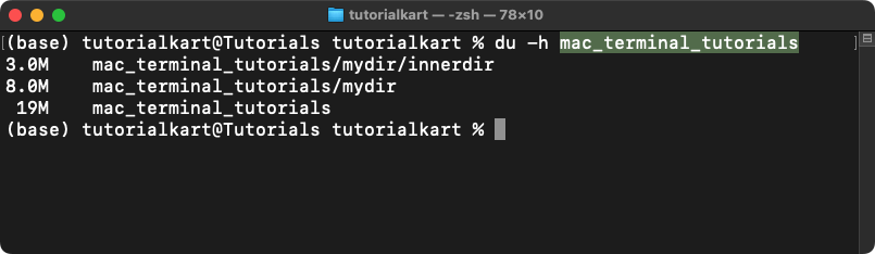 Check Directory Size in Mac Terminal - Viewing the Size of Subdirectories